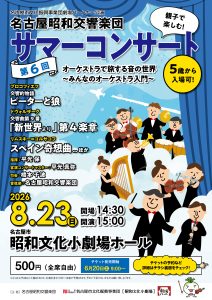 2026年 第6回サマーコンサートのチラシ